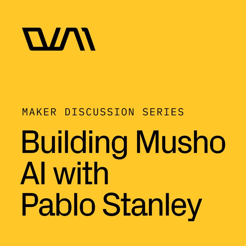 Cover Image for Designing with AI Discussion Series: Pablo Stanley, Musho AI