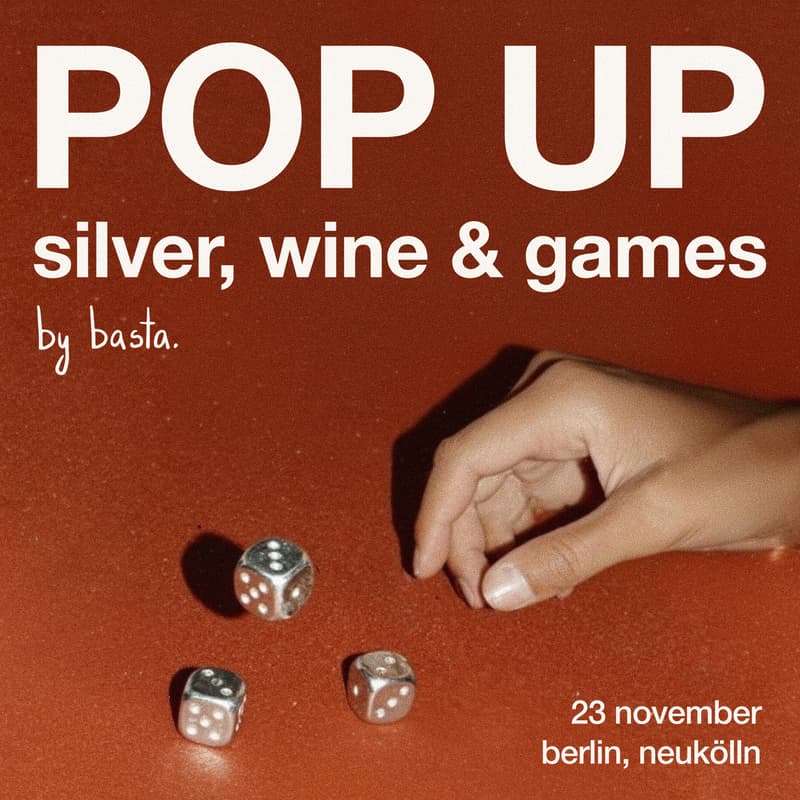 Cover Image for silver, wine & games pop-up