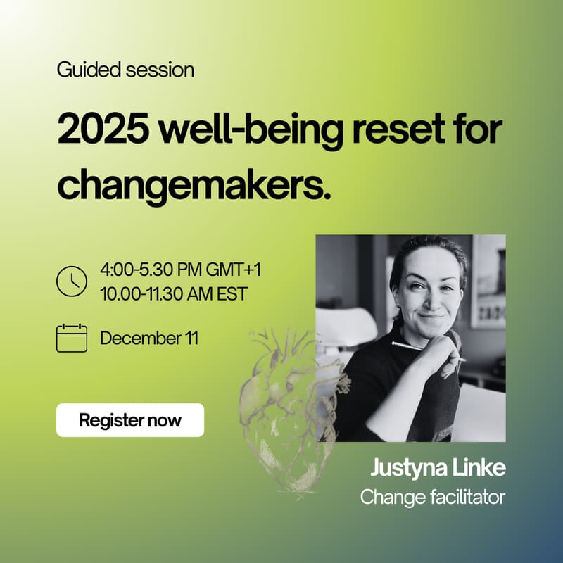 Cover Image for 2025 well-being reset for changemakers