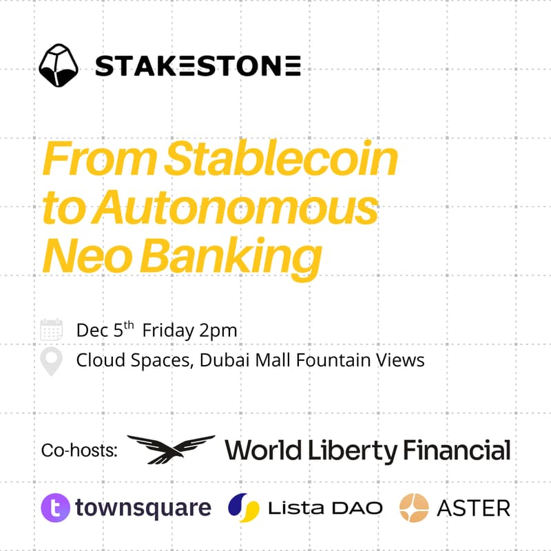 Cover Image for From Stablecoin to Autonomous Neo Banking @ Binance Blockchain Week