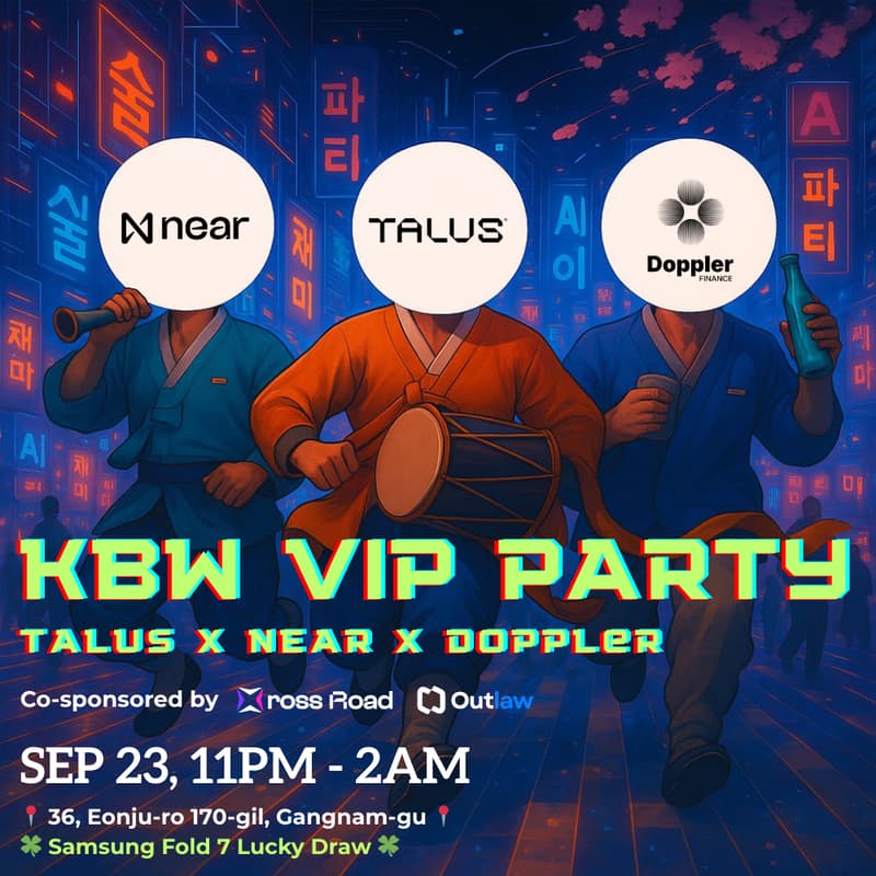 Cover Image for KBW VIP Opening Party: Talus Network x Doppler Finance x NEAR Foundation