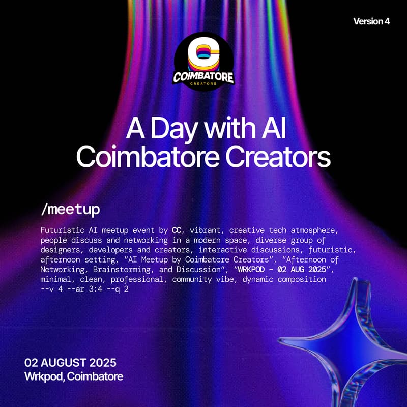 Cover Image for A Day with AI by Coimbatore Creators
