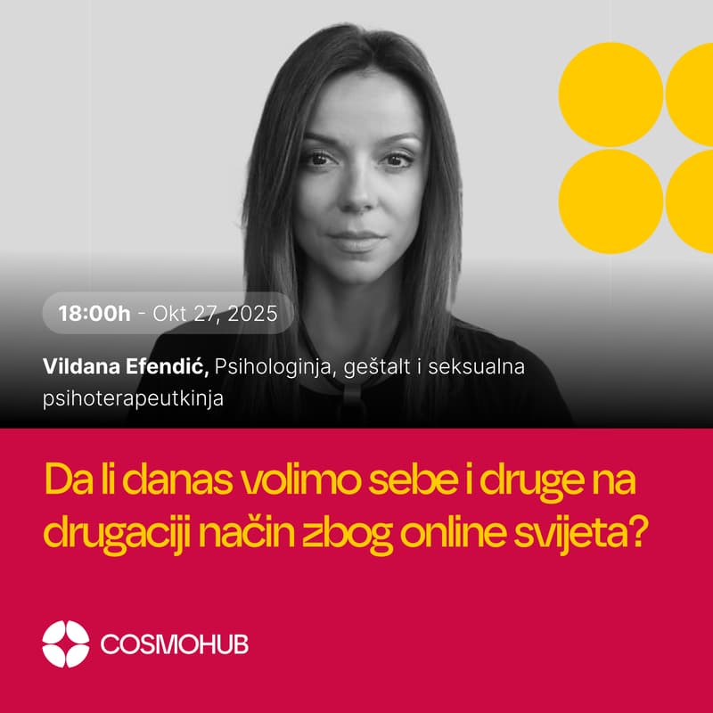 Cover Image for Da li danas volimo sebe i druge na drugaciji način zbog online svijeta? - Vildana Efendić