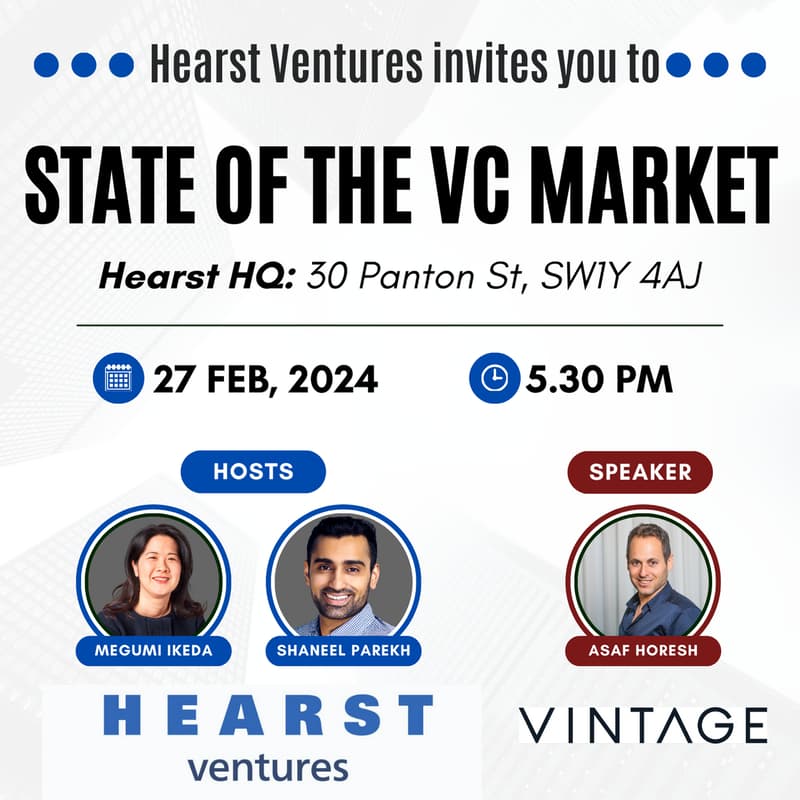Cover Image for The State of the Venture Capital Market hosted by Hearst Ventures