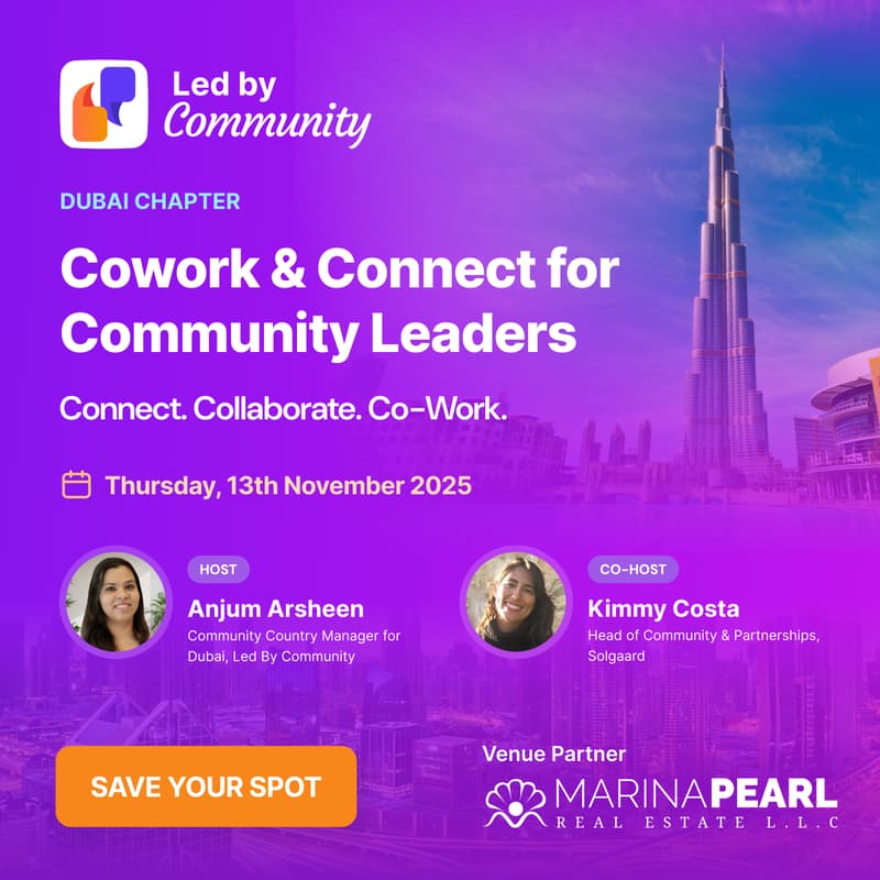 Cover Image for Cowork & Connect for Community Leaders - Dubai Chapter