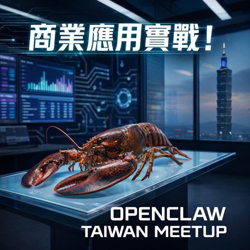 Cover Image for OpenClaw Taiwan Meetup - 商業應用實戰場