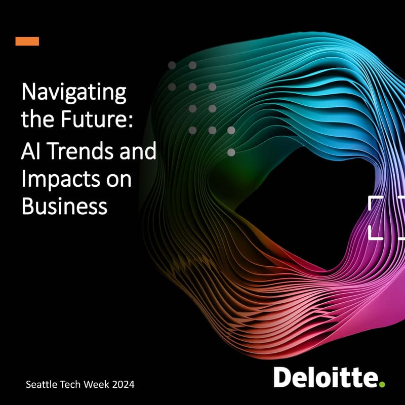 Cover Image for Navigating the Future: AI Trends and Impacts on Business - Breakfast Included! (Seattle Tech Week)