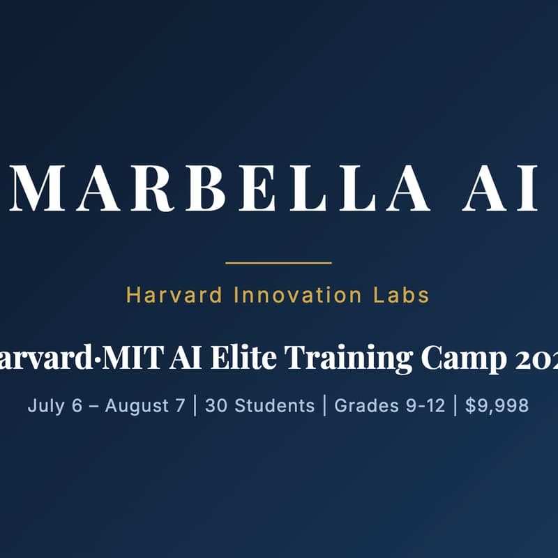 Cover Image for Harvard·MIT AI Elite Training Camp | 哈佛·MIT AI精英训练营 2026