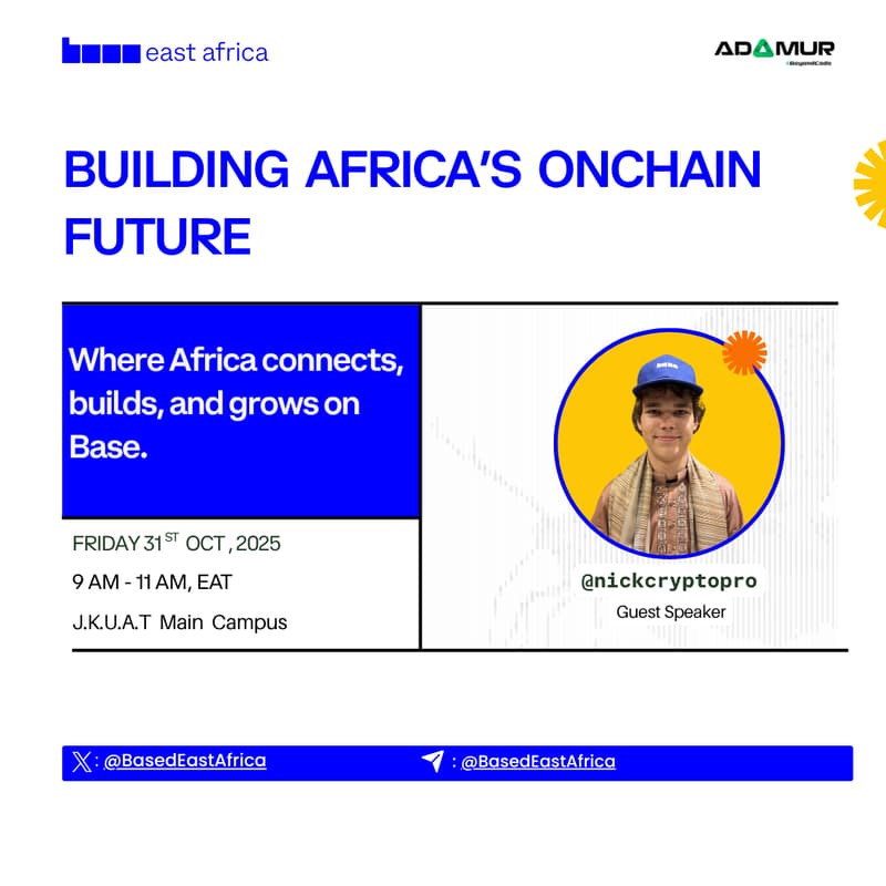 Cover Image for Base x Adamur Campus Talk: Building Africa’s Future Onchain