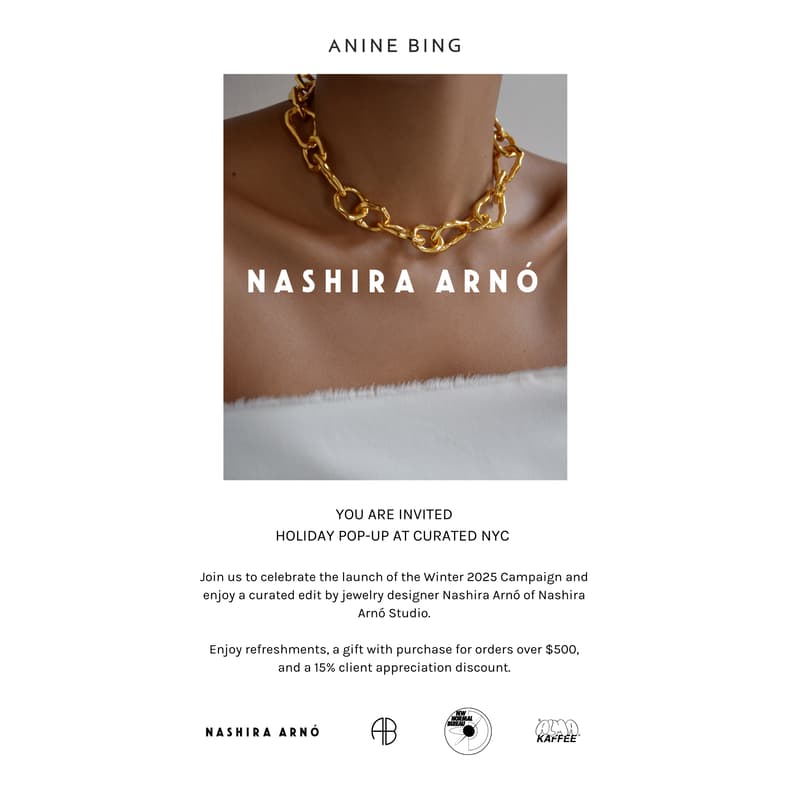 Cover Image for Nashira Arnó x Anine Bing Holiday Pop-Up: December 13