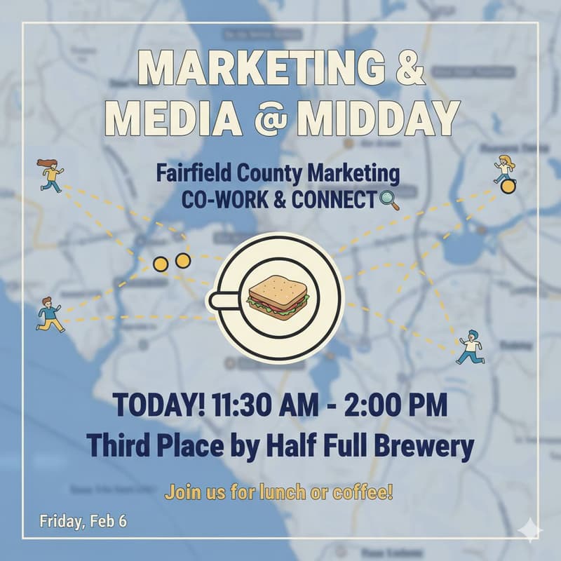 Cover Image for Friday Office Hours for Fairfield County Marketing & Media Pros