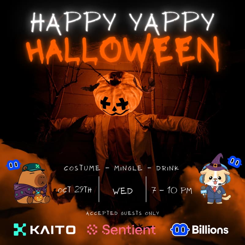 Cover Image for 🎃 Kaito × Sentient × Billions — Halloween Community Night 🎃