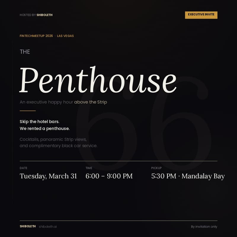 Cover Image for The Penthouse | An Executive Happy Hour Above the Strip | Hosted by Shiboleth