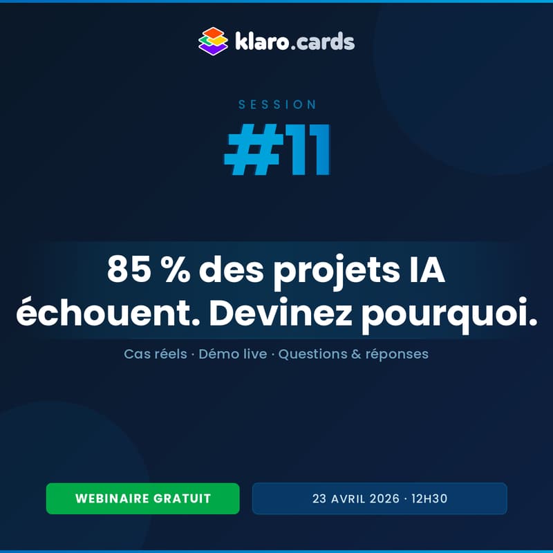 Cover Image for Agents IA : La structure qui fait la différence (Klaro Cards Session #11)