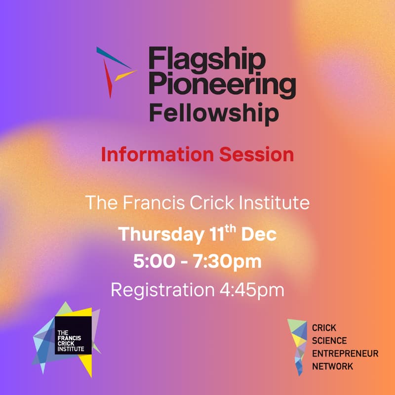 Cover Image for Flagship Pioneering Summer Fellowship 2026 - Info Session