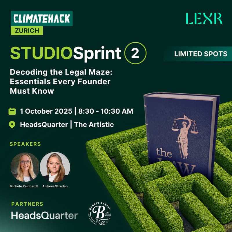 Cover Image for ClimateHack Zürich: Mastering the Legal Basics with LEXR