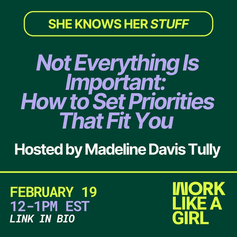 Cover Image for The SKHS Series: Not Everything Is Important: How to Set Priorities That Fit You hosted by Madeline Davis Tully