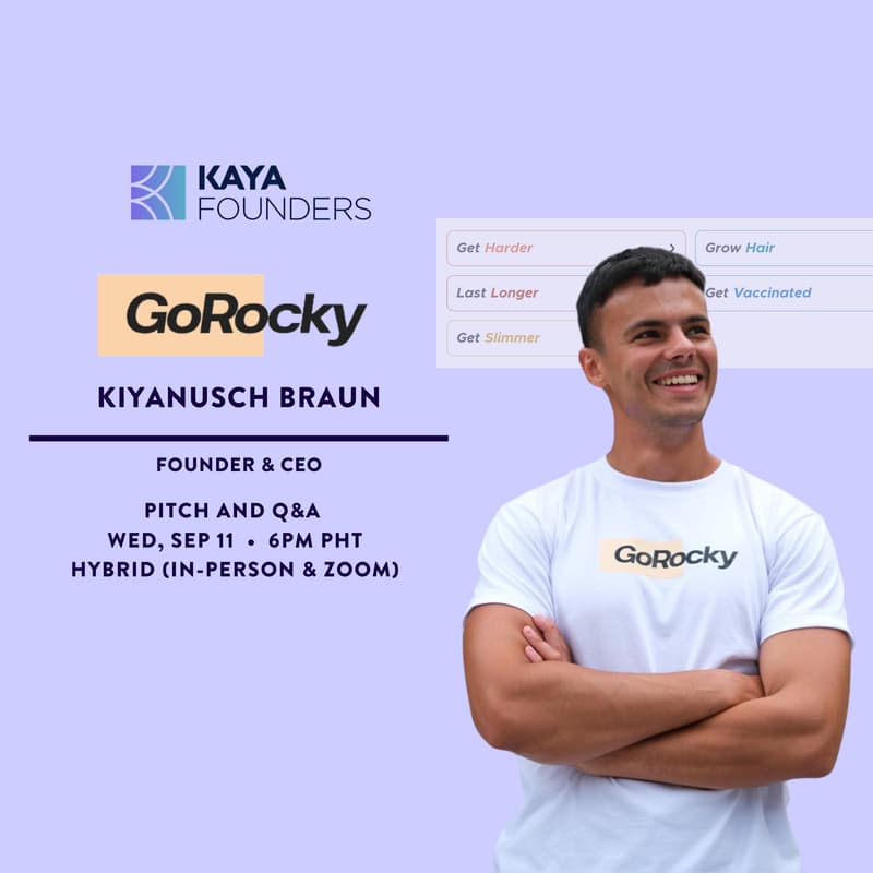 Cover Image for Kaya Pitch Night: GoRocky 👨‍⚕️🩺