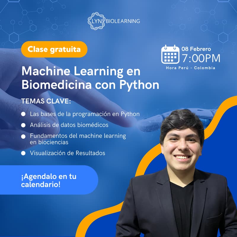 Clase Gratuita: Machine Learning en Biomedicina con Python · Luma