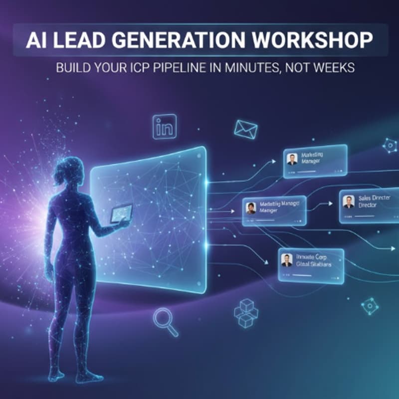 Cover Image for Episode 1 – Marketing AI Lead Generation Workshop: Build Your ICP Pipeline in Minutes, Not Weeks