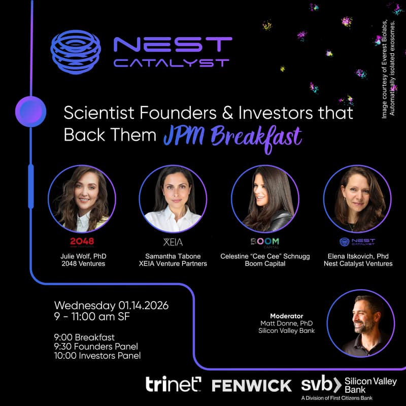 Cover Image for Scientist Founders and the Investors that Back them - JPM Breakfast