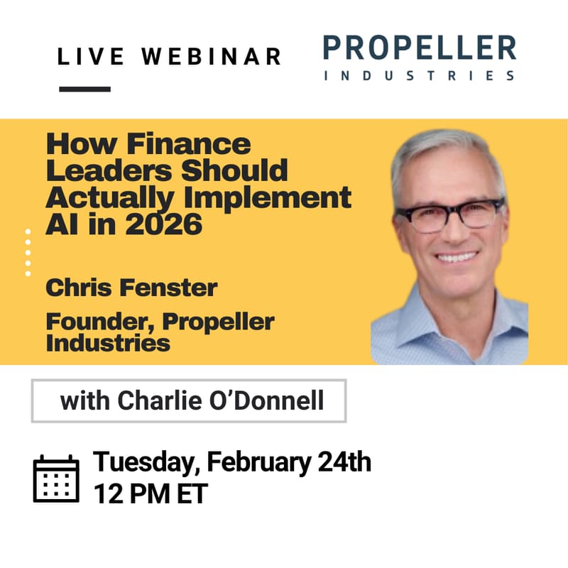 Cover Image for Webinar: How Finance Leaders Should Actually Implement AI in 2026