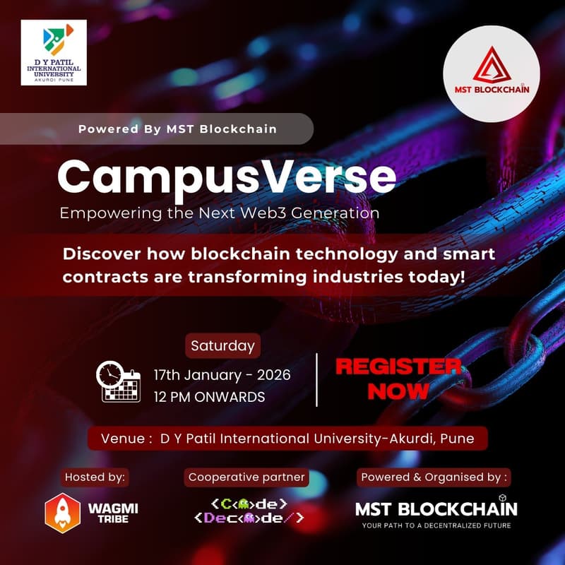 Cover Image for CampusVerse by MST Blockchain {D Y Patil International University, Akurdi}