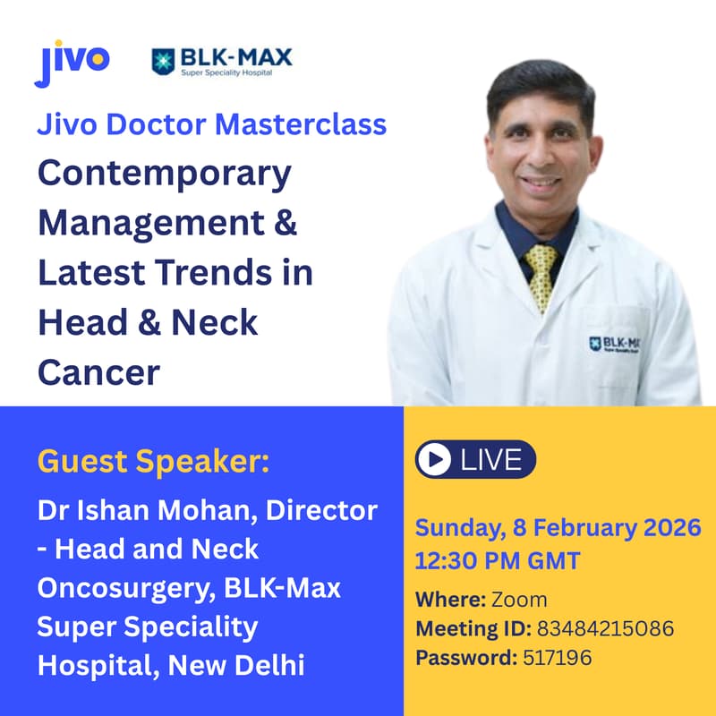 Cover Image for Jivo Masterclass | Contemporary Management and Latest Trends in Head and Neck Cancer