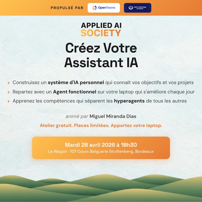 Cover Image for Applied AI Workshops : Créez votre assistant IA (FR)