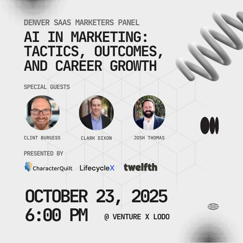 Cover Image for Denver SaaS Marketers: AI in Marketing Panel & Networking
