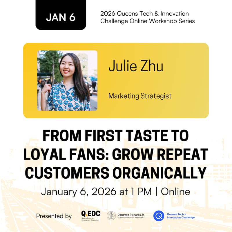 Cover Image for 2-Part Workshop: From First Taste to Loyal Fans: Grow Repeat Customers Organically - Session 1