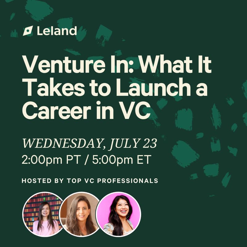 Cover Image for Venture In: What It Takes to Launch a Career in VC