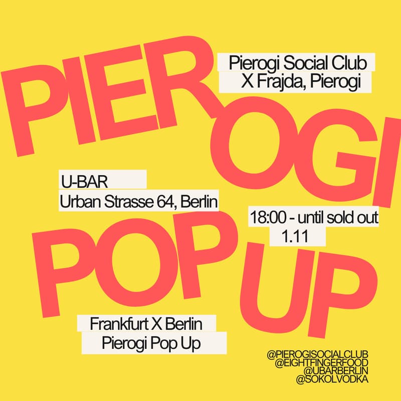 Cover Image for Pierogi Pop Up by Pierogi Social Club x Frajda, Pierogi