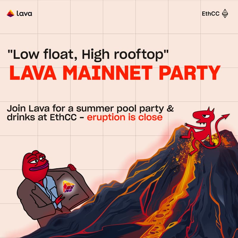 Cover Image for "Low float, High rooftop": Lava Mainnet Pool Party @ ETHCC