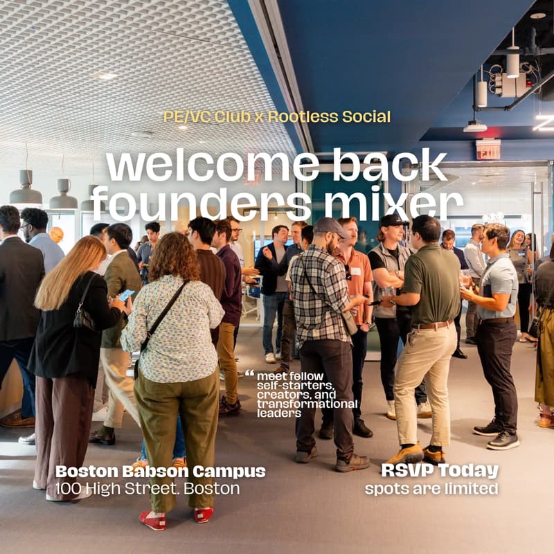 Cover Image for welcome back founders mixer