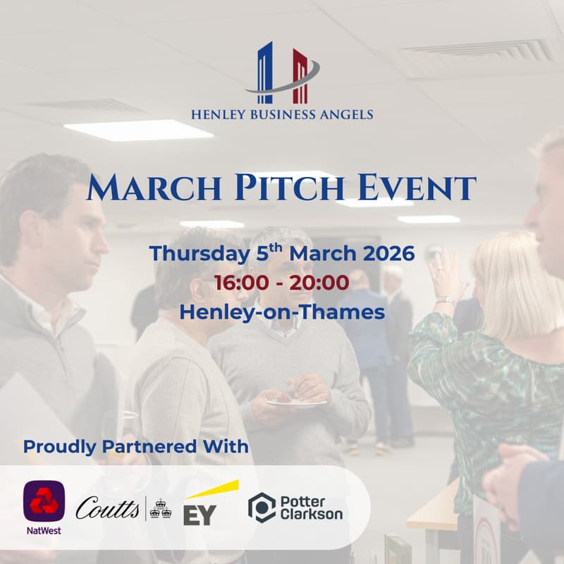 Cover Image for Henley Business Angels - March Pitch Event