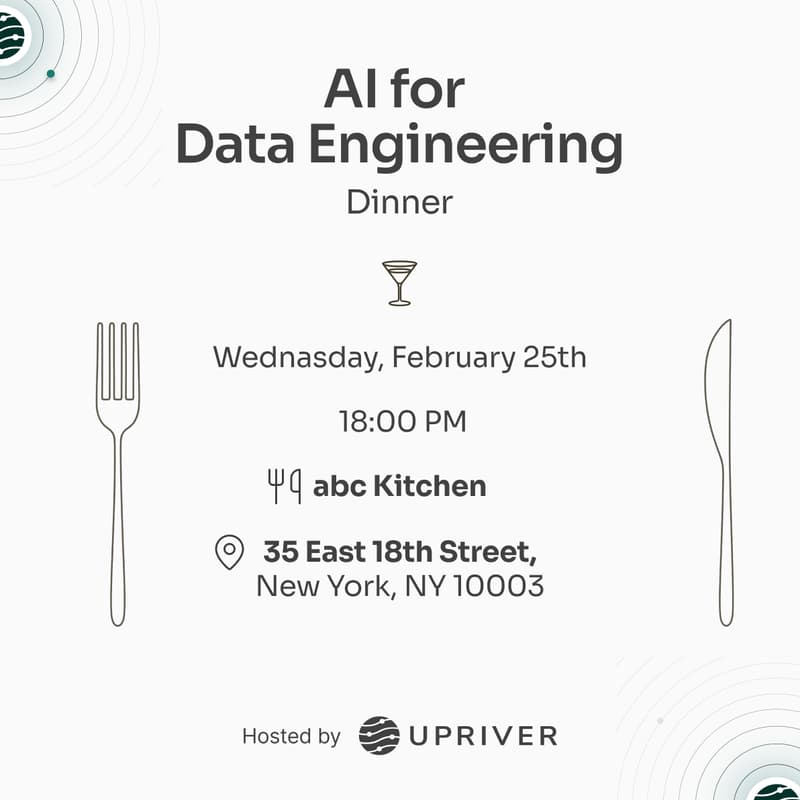 Cover Image for Executive Dinner: AI for Data Engineering