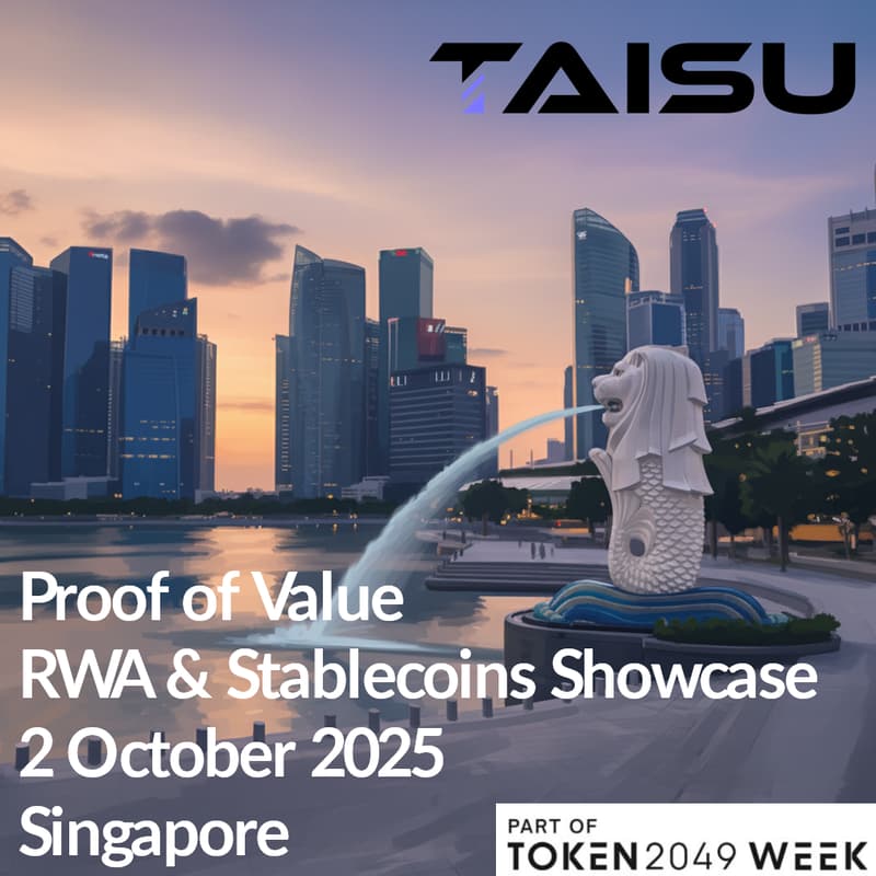 Cover Image for Proof of Value Token2049 Singapore - RWA & Stablecoins Showcase