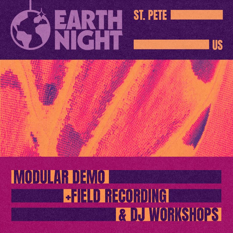 Cover Image for Earth Night Saint Petersburg 2026 — Modular Demo, Field Recording, & DJing Workshops