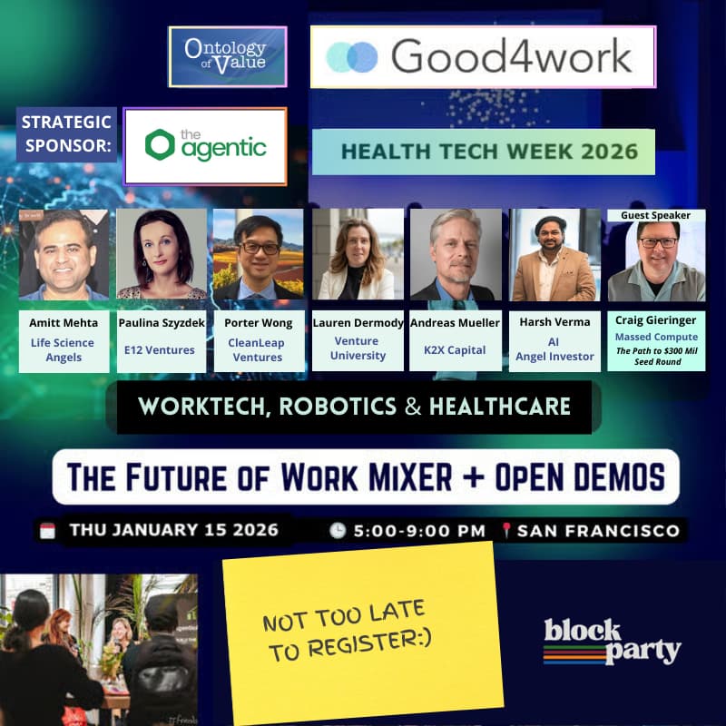 Cover Image for The Future of Work Mixer + Open Demos: Worktech, Robotics & Healthcare