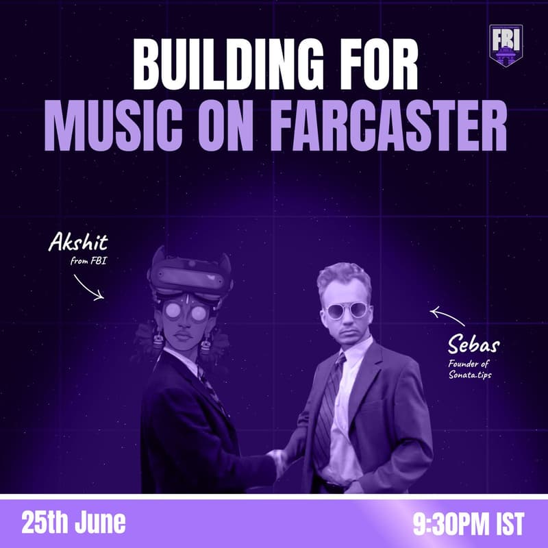 Cover Image for Building for Music on Farcster AMA w/ Sebas