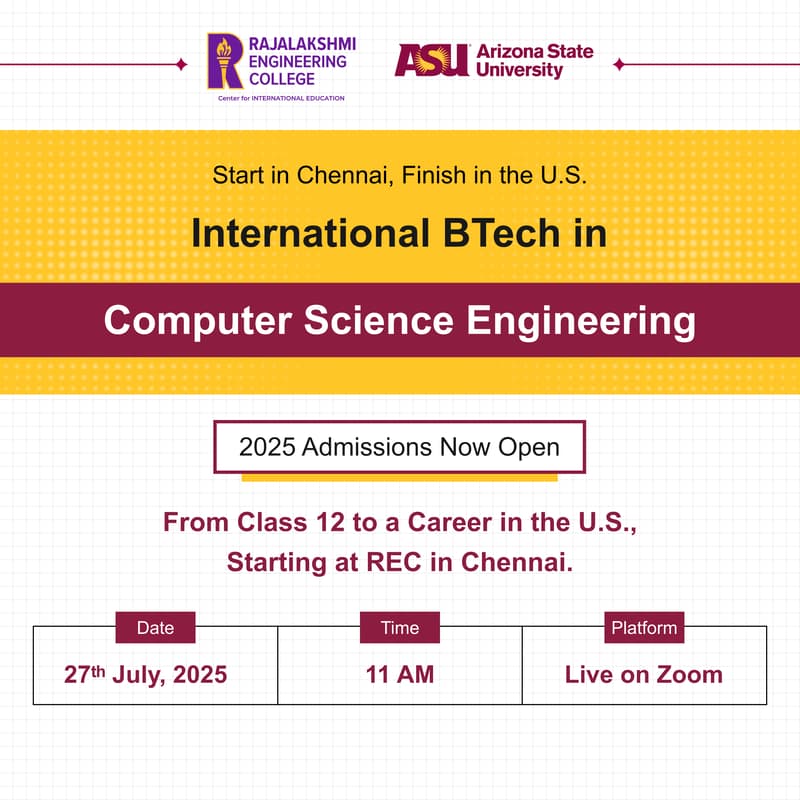 Cover Image for From Class 12 to a Career in the U.S. — with REC’s International BTech in Computer Science