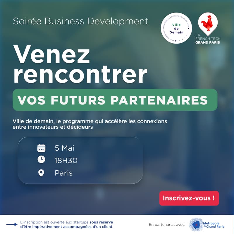 Cover Image for Soirée Business Development - Ville De Demain
