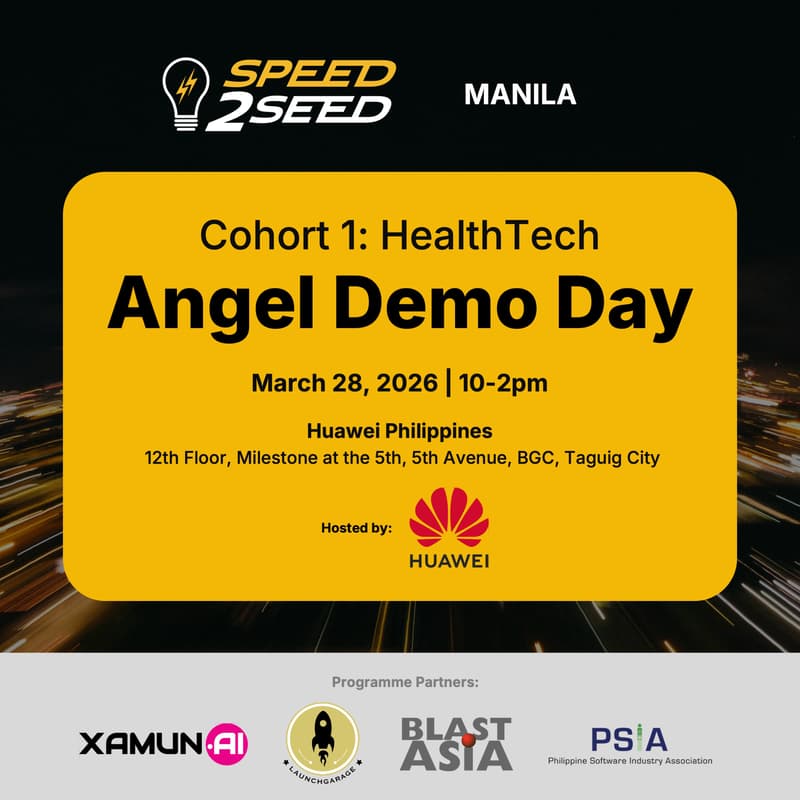 Cover Image for Angel Demo Day for Speed2Seed Manila Cohort 1: HealthTech