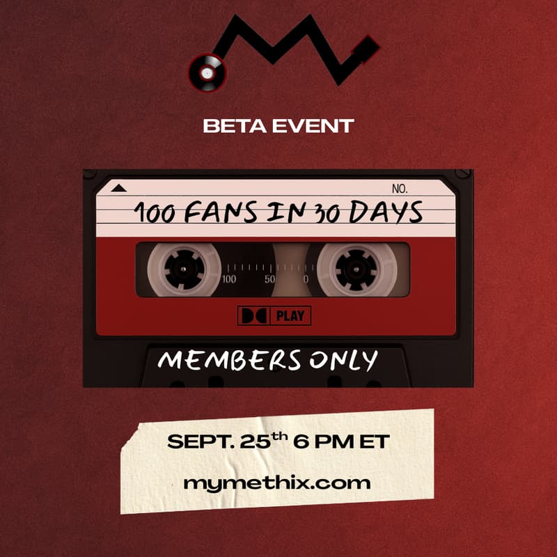 Cover Image for 100 Fans/30 Days (members only)