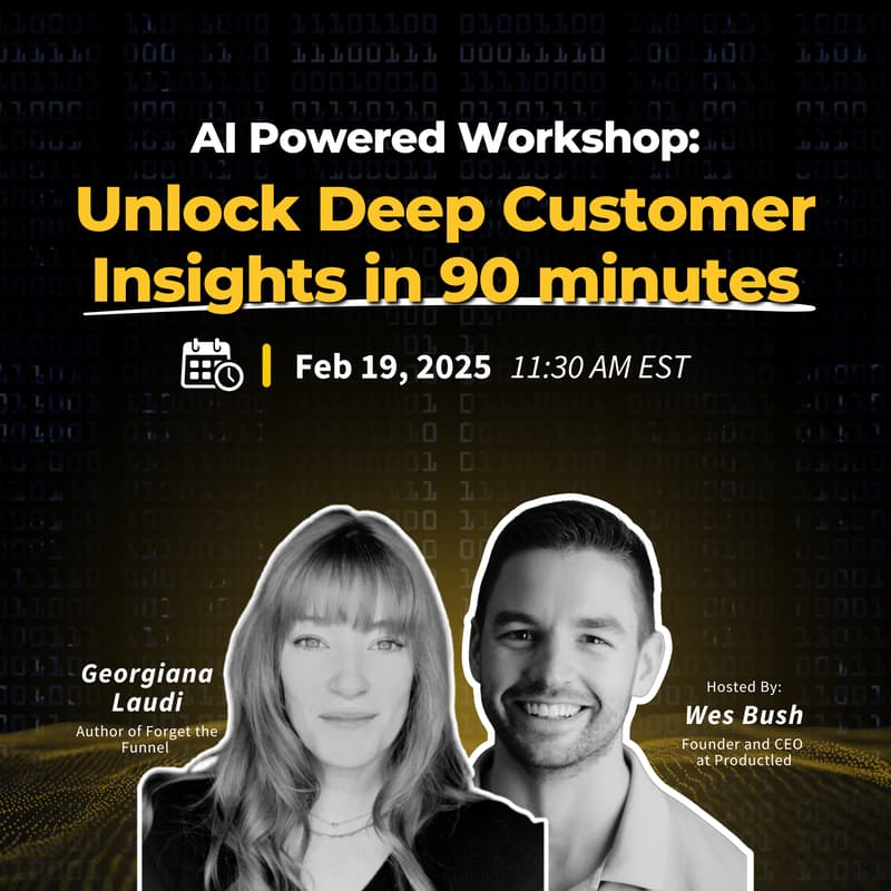 Cover Image for AI-Powered PLG Workshop: Unlock Deep Customer Insights in 90 Minutes