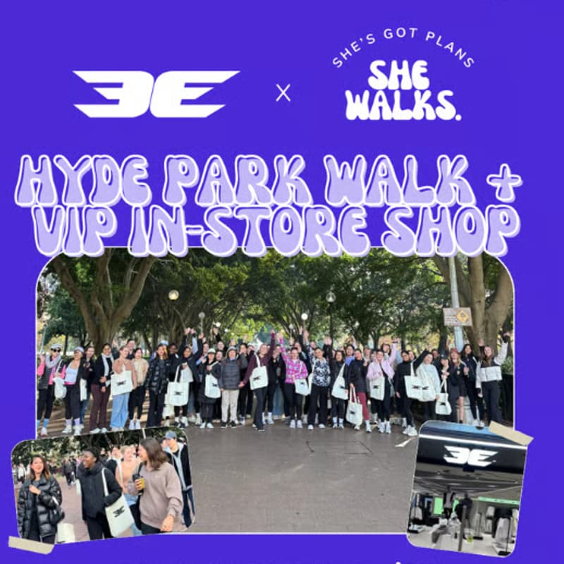 Cover Image for 22/03 - She Walk x Elite Eleven: Hyde Park + VIP In-Store Shop Experience