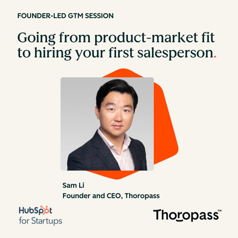 Cover Image for Founder-Led GTM Session with Sam Li (Thoropass)