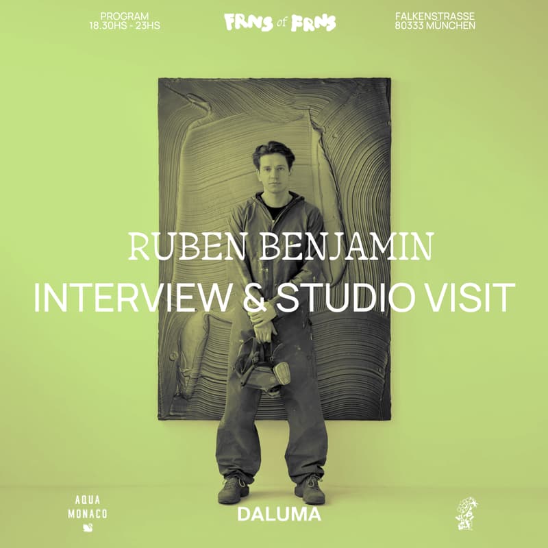 Cover Image for Frns of Frns: Artist Talk & Studio Visit @ Ruben Benjamin