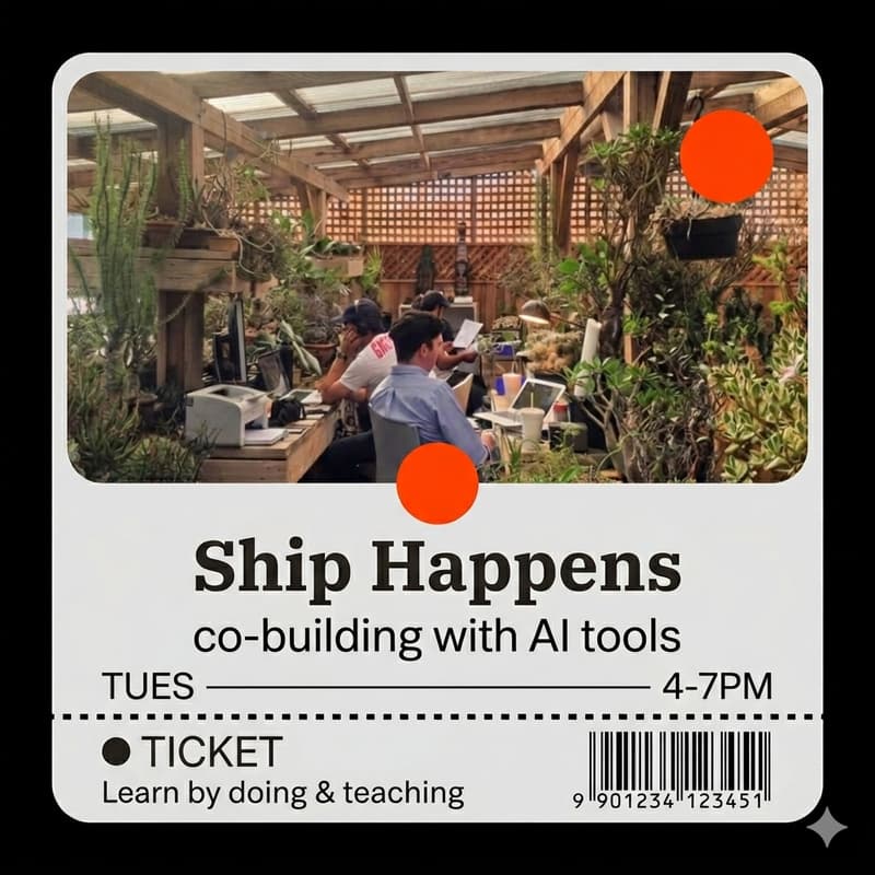 Cover Image for Ship Happens (co-building / AI learning session)